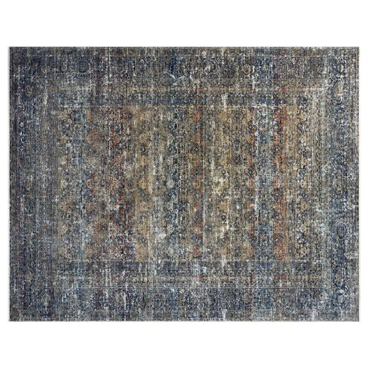 Alfombra Kalpakian Tara en tamaños large y extra large, en pelo sintético de colores tradicionales